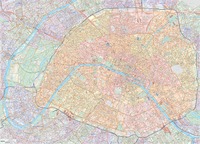 Image de **POSTER DE PARIS PLASTIFIE 100CM X 138CM