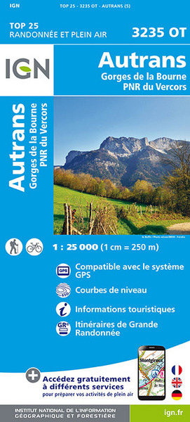 Picture of 3235OT AUTRANS  GORGES DE LA BOURNE PNR VERCORS