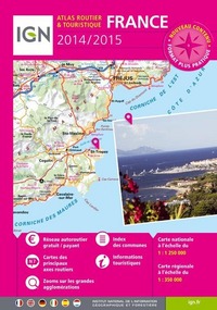 Picture of **FRANCE ATLAS ROUTIER ET TOURISTIQUE 2014-2015 SPIRALE FORMAT BOITE A GANTS
