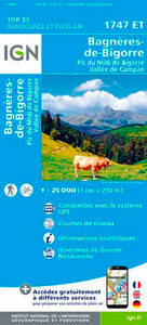 Picture of 1747ET BAGNERES-DE-BIGORRE PIC DU MIDI DE BIGORRE VALLEE DE CAMPAN