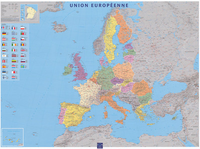 Image de **UNION EUROPENNE POSTER PLASTIFIE 110 X 82 CM