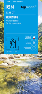 Picture of 2148OT VICDESSOS, PIQUE D ESTATS ET PIC DU MONTCALM / RECTO