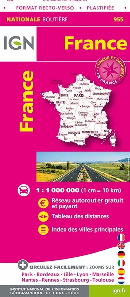 Image de 955 FRANCE RECTO VERSO PLASTIFIEE MAXI FORMAT