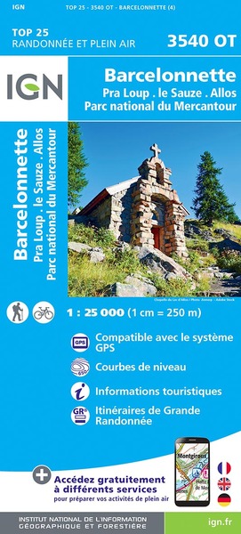 Image de 3540OT BARCELONNETTE PRA LOUP LA SAUZE ALLOS PN MERCANTOUR
