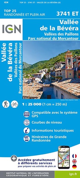 Image de 3741ET VALLEE DE LA BEVERA ET DES PAILLONS/PN MERCANTOUR