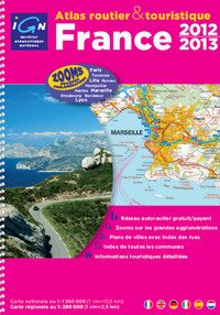 Picture of **FRANCE ATLAS ROUTIER ET TOURISTIQUE 2012-2013 SPIRALE