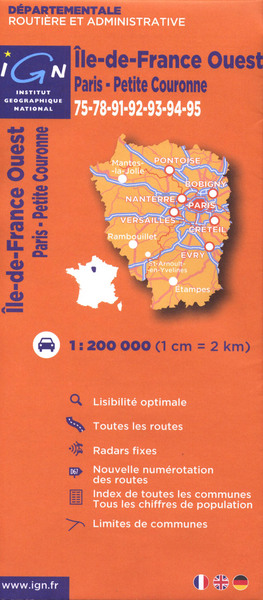 Picture of **ILE DE FRANCE OUEST PARIS PETITE COURONNE 75-78-91-92-93-94-95