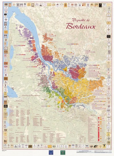 Image de **POSTER PLASTIFIE VINS BORDEAUX69CM X 91CM