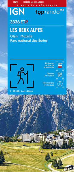 Image de 3336ETR  DEUX ALPES OLAN-MUZELLE PN ECRINS RESISTANTE  RECTO-VERSO
