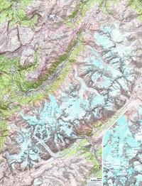 Picture of POSTER PLASTIFIE MASSIF MONT BLANC 100X131