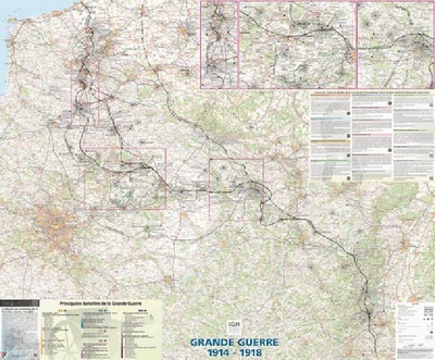 Image de POSTER GRANDE GUERRE 1914-1918 PLASTIFIE 121 CM X 100 CM