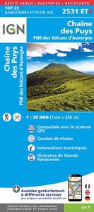 Picture of 2531ETR CHAINE DES PUYS PNR VOLCANS D'AUVERGNE - RESISTANTE
