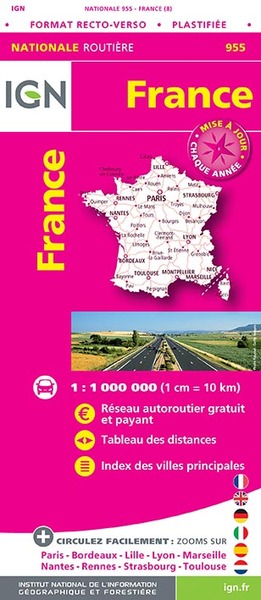 Image de 955 FRANCE RECTO VERSO PLASTIFIEE MAXI FORMAT