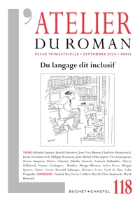 Picture of Revue atelier du roman 118