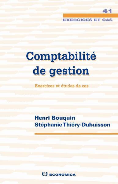 Image de COMPTABILITE DE GESTION -EXERCICES ET CAS