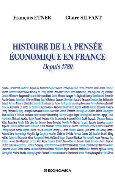 Image de HISTOIRE DE LA PENSEE ECONNOMIQUE EN FRANCE - DEPUIS 1789