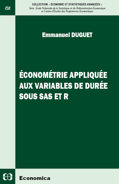 Picture of ECONOMETRIE APPLIQUEE AUX VARIABLES DE DUREE - SOUS SAS ET R