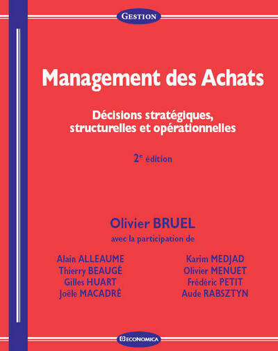 Picture of MANAGEMENT DES ACHATS, 2E ED.