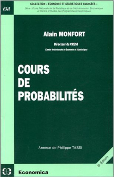 Picture of COURS DE PROBABILITES