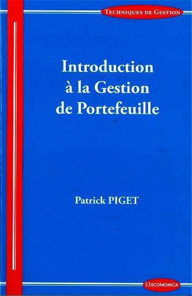 Picture of INTRODUCTION A LA GESTION DE PORTEFEUILLE