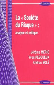 Image de SOCIETE DU RISQUE (LA)