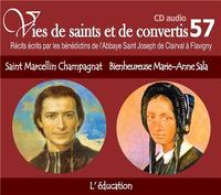 Picture of CD -vies de saints et convertis 57 Saint Marcellin Champagnat - bienheureuse Marie-Anne Sala - l'éducation - CD357