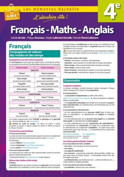 Picture of LES MEMENTOS HACHETTE - 4e