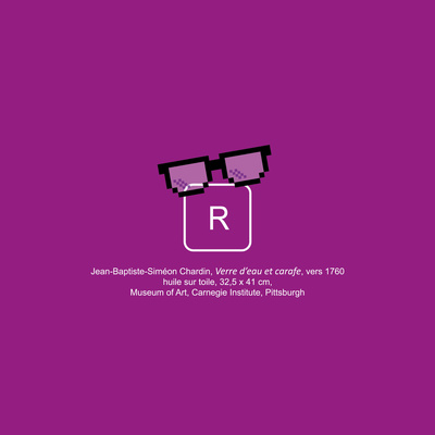 Picture of R - Jean-Baptiste Chardin, "Verre d'eau et carafe", vers 1760...