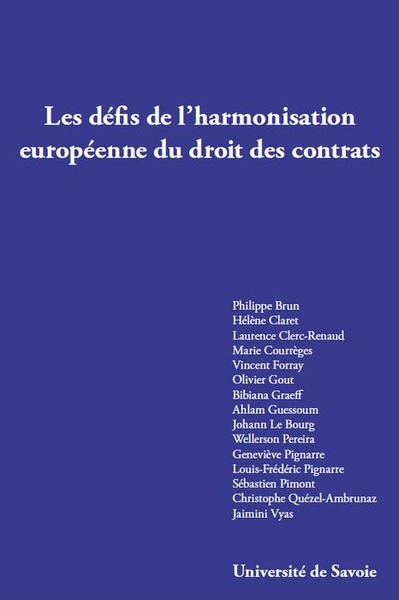 Picture of LES DÉFIS DE L'HARMONISATION EUROPÉENNE DU DROIT DES CONTRATS