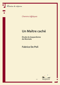 Image de Un Maître caché - Étude du leopardisme de Montale