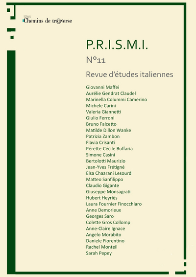 Picture of P.R.I.S.M.I. n°11 : Ippolito Nievo et le Risorgimento émancipateur