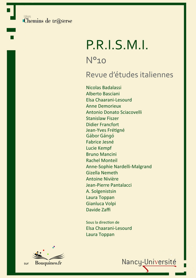 Image de P.R.I.S.M.I n°10 "Regards croisés entre l'Italie et l'Europe centrale et orientale"