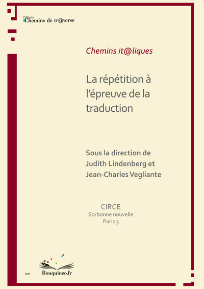 Picture of La répétition à l'épreuve de la traduction