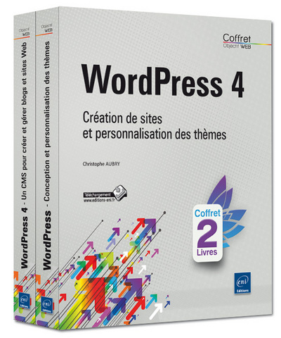 Picture of WordPress 4 - Coffret de 2 livres : Création de sites et personnalisation des thèmes