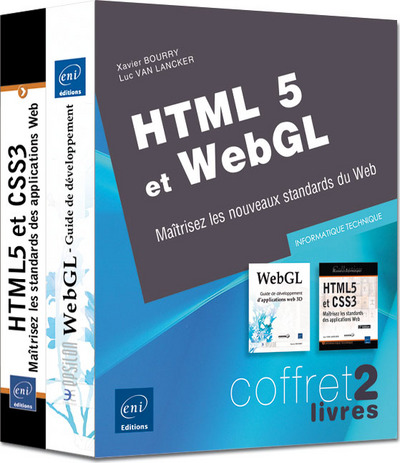 Picture of HTML 5 et WebGL - Coffret de 2 livres - Maîtrisez les nouveaux standards du Web