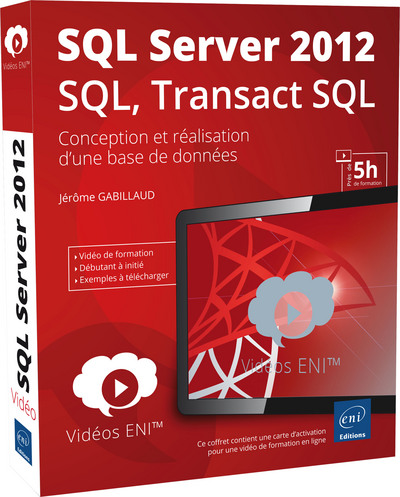 Picture of Vidéo de formation SQL Server 2012 - SQL, Transact SQL - Conception et réalisation d'une base de don