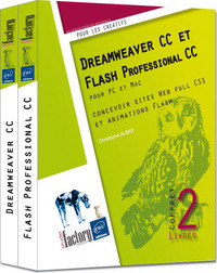 Picture of Dreamweaver CC et Flash Professional CC - Coffret de 2 livres : concevoir sites Web full CSS et anim