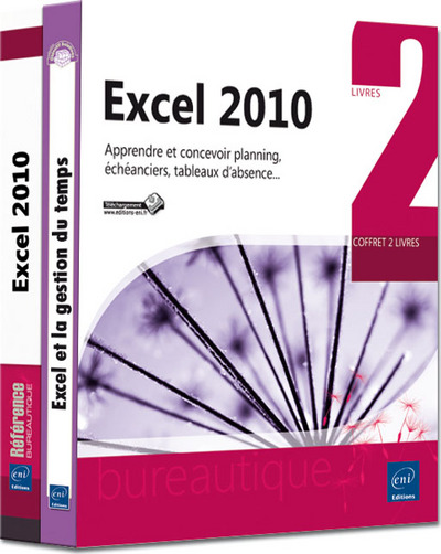 Picture of Excel 2010 - Coffret 2 livres - Apprendre et concevoir planning, échéanciers, tableaux d'absence...