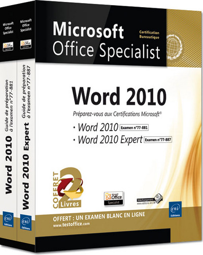 Picture of Word 2010 - Coffret de 2 livres - Préparez-vous aux Certifications Microsoft® Word 2010 (77-881) et