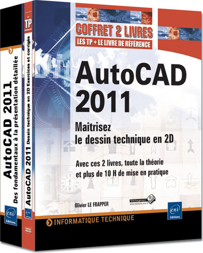 Picture of AutoCAD 2011 - Coffret de 2 livres : Maîtrisez le dessin technique en 2D