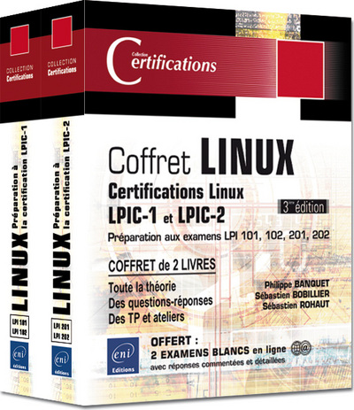 Picture of Linux - Coffret de 2 livres - Préparation aux certifications LPIC-1 et LPIC-2 (examens LPI 101, 102,