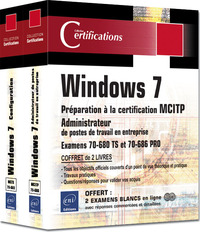 Picture of Windows 7 - Coffret de 2 livres - Préparation à la certification MCITP Administrateur de postes de t