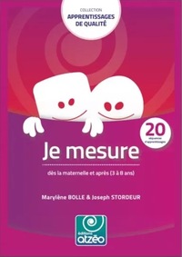 Image de JE MESURE DÈS LA MATERNELLE ET APRÈS