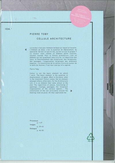 Picture of 1 - PIERRE TOBY, CELLULE ARCHITECTURE (FR/ENG)