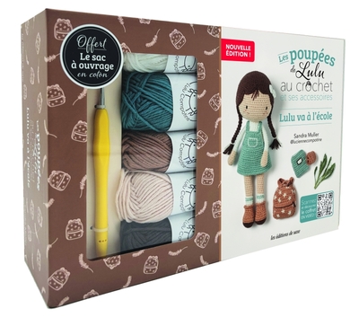 Picture of Coffret Poupée de Lulu au crochet et ses accessoires - Lulu va à l'école - NOUVELLE EDITION