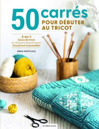 Image de 50 carrés pour débuter au tricot
