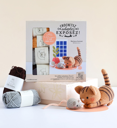 Picture of Crochetez, adoptez, exposez ! Coffret chat : Milo le chat tigré