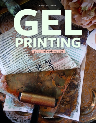 Picture of Gel printing pour mixed-média