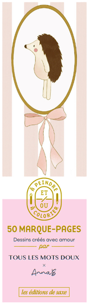 Picture of Marque-pages à colorier par Annab et Tous les mots doux