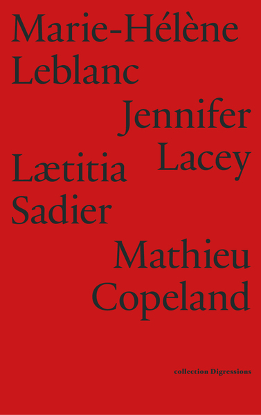 Image de Mathieu Copeland, Marie-Hélène Leblanc, Jennifer Lacey, Lætitia Sadier